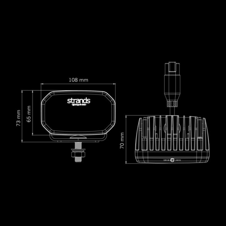 LED-Zusatzscheinwerfer "FOR9T No-Glare" 31W Strands