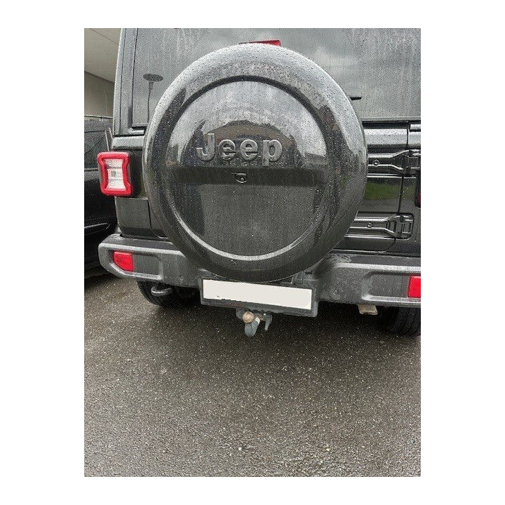 Abschliessbares Reserverad-Cover Hartplastik schwarz / chrom Wrangler JL