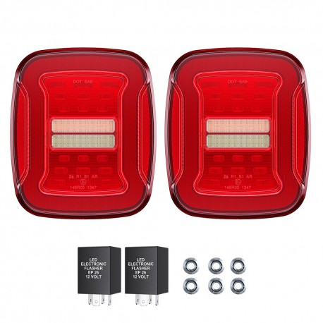 LED Rückleuchten Set mit E-Prüfzeichen Rot
