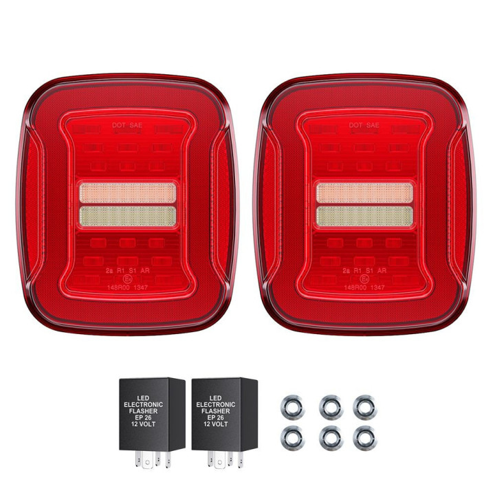 LED Rückleuchten Set mit E-Prüfzeichen Rot