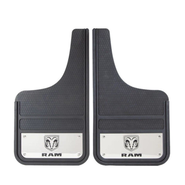 Universal Kotschutzlappen-Set vorne Heavy Duty mit RAM-Logo Plasticolor