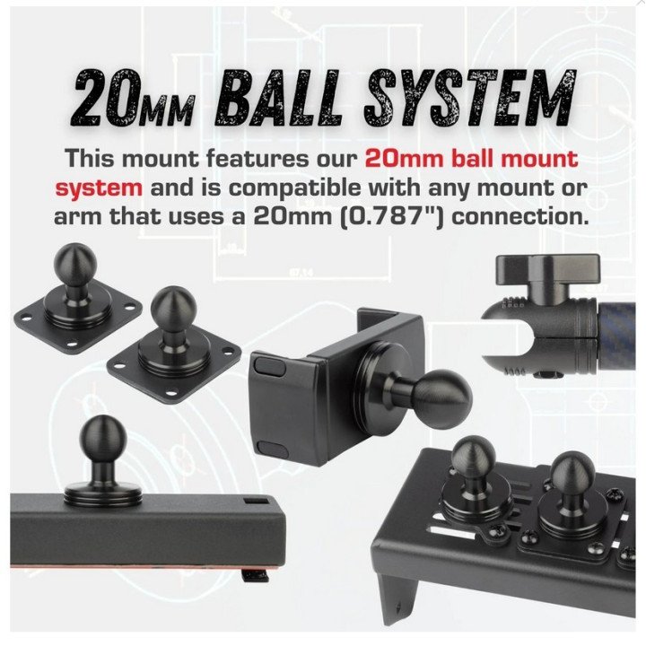 Dash-Mount Plattform mit 2 Smartphone-Haltern BulletPoint Bronco
