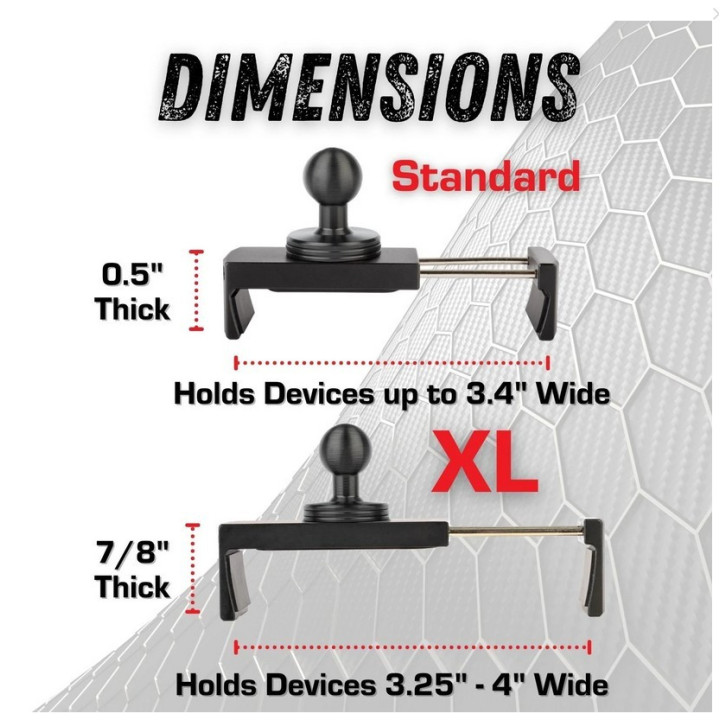 Dash-Mount Plattform mit XL Smartphone-Halter BulletPoint Tacoma