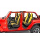 Sitzbezüge "Jeep" DiverDown Wrangler JL 4-Door ab Jg. 18 mit Rückbank-Armlehne