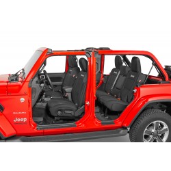 Sitzbezüge "Jeep" DiverDown Wrangler JL 4-Door ab Jg. 18 mit Rückbank-Armlehne