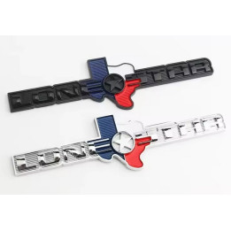 Emblem "Lone Star" schwarz oder chrom