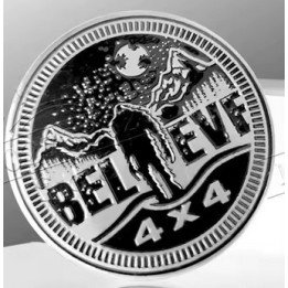 Emblem "Believe" chrom