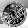 Emblem "Believe" chrom
