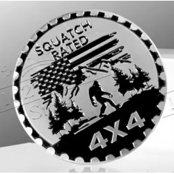 Emblem "Sasquatch Rated" chrom
