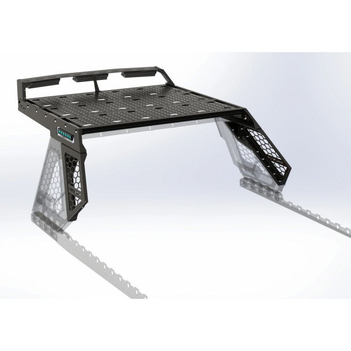 Roofrack für Überrollbügel "Modularackz" mir Rails