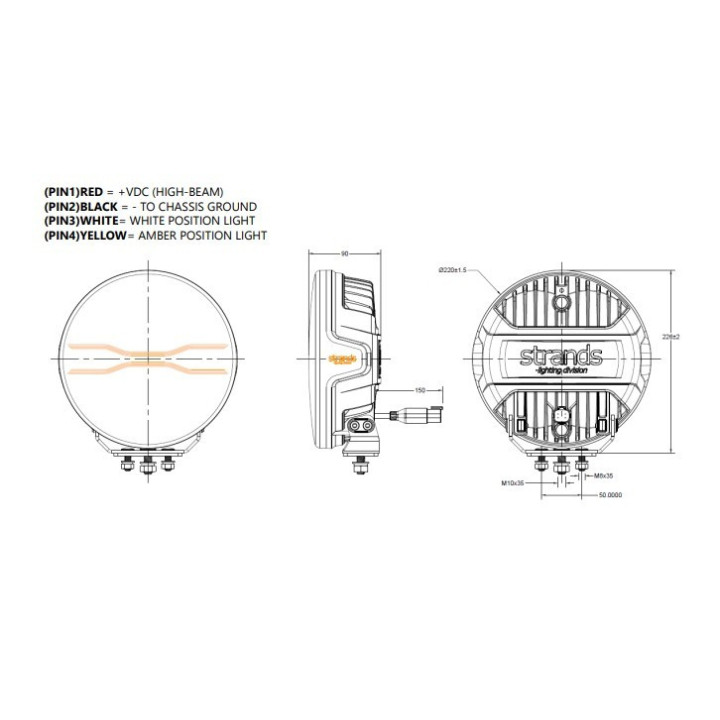 LED-Zusatzscheinwerfer "Dragon Drive" 7'' mit E-Prüfzeichen Strands