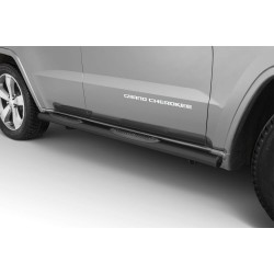 Sidesteps schwarz mit Kunststofftritt Jeep Grand Cherokee (WK2 Jg. 15-21) Steeler