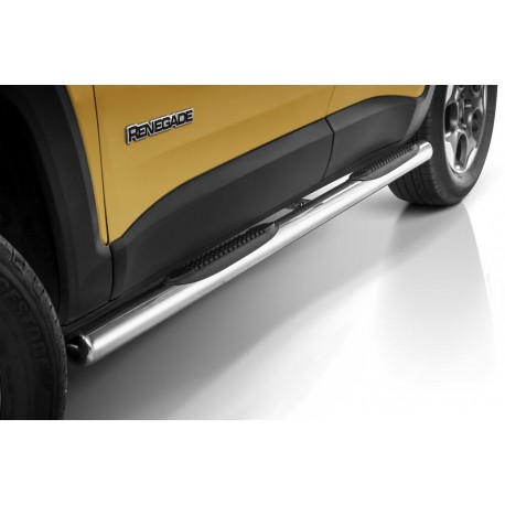 Sidesteps chrom mit Kunststofftritt Steeler