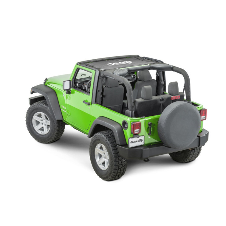 Bimini-Top mit Jeep-Logo Quadratec Wrangler JK 2-Door