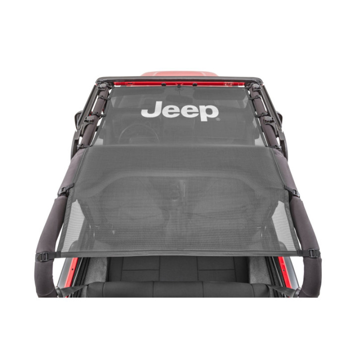 Bimini-Top mit Jeep-Logo Quadratec Wrangler YJ / TJ