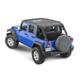 Bimini-Top mit Jeep-Logo Quadratec Wrangler JK 4-Door