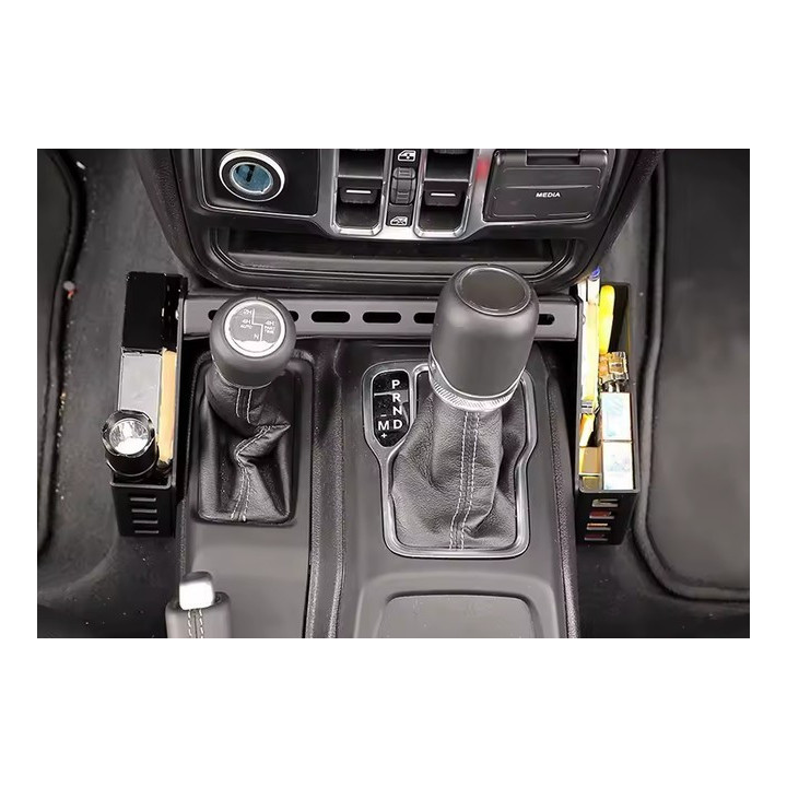 Ablagefach-Combo Aluminium für Mittelkonsole Wrangler JL / Gladiator