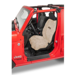 Sitzbezug mit Jeep Logo beige