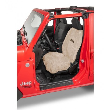 Sitzbezug mit Jeep Logo beige