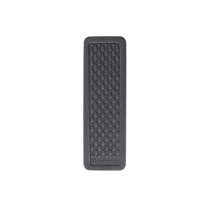 Kopie von Dead-Pedal Fussraste silber mit Rubber-Pad Quadratec