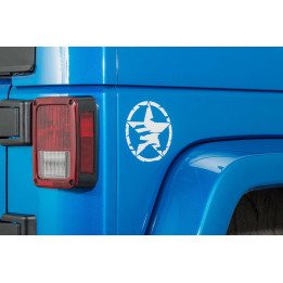 Decal "Stern" weiss