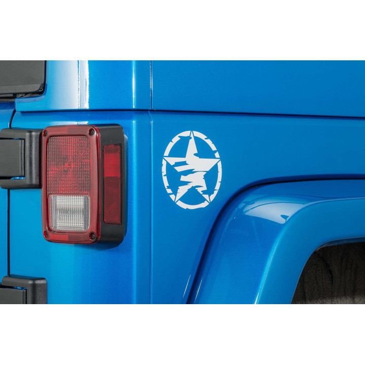 Decal "Stern" weiss