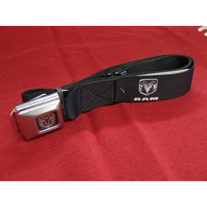 Gürtel "Seatbelt-Style" schwarz mit RAM Schnalle