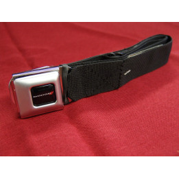 Gürtel "Seatbelt-Style" schwarz mit Dodge Schnalle