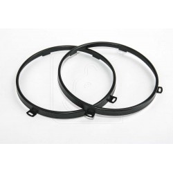 Scheinwerfer-Ringe Edelstahl schwarz