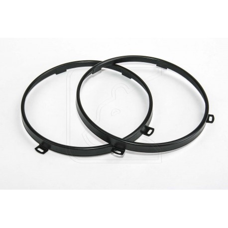 Scheinwerfer-Ringe schwarz pulverbeschichtet