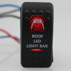 Kippschalter " Roof LED Light Bar" mit roter Beleuchtung