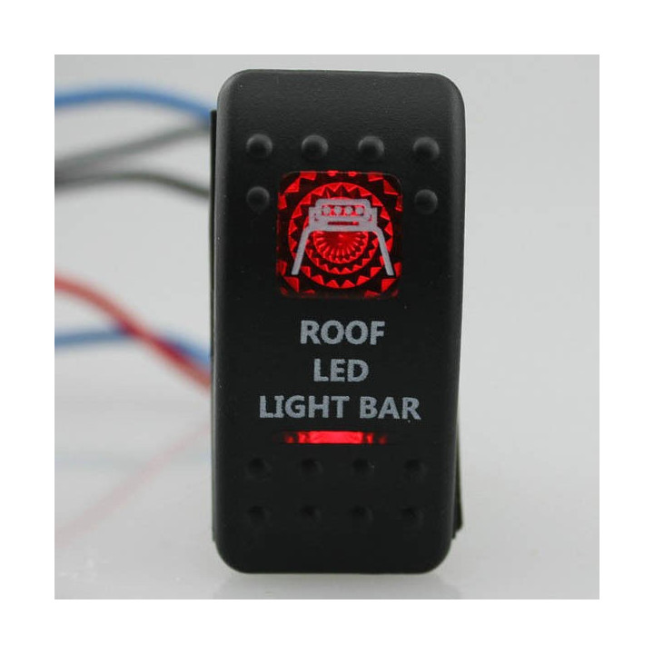 Kippschalter "LED light bar" mit roter Beleuchtung