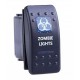 Kippschalter "Zombie Lights" mit blauer Beleuchtung