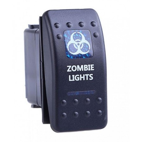 Kippschalter "Zombie Lights" mit blauer Beleuchtung