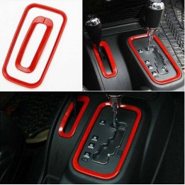 Schalthebel-Cover Set rot Wrangler ab Jg. 11