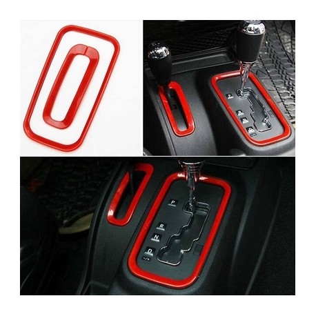 Schalthebel-Cover Set rot Wrangler ab Jg. 11
