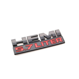 5.7 Liter HEMI Emblem mattschwarz
