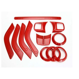 Interior Trim-Kit 12-Teilig weinrot Wrangler 4-Door