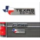 Emblem "Texas-Edition" in silber oder mattschwarz