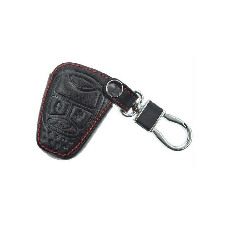 Leder Key-Cover schwarz JEEP