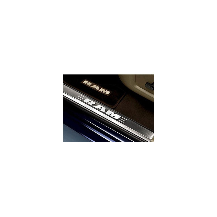 Einstiegsblenden edelstahl mit RAM-Logo Mopar (2-Türer)