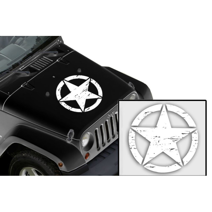 Decal "Army-Star" Ripped off weiss