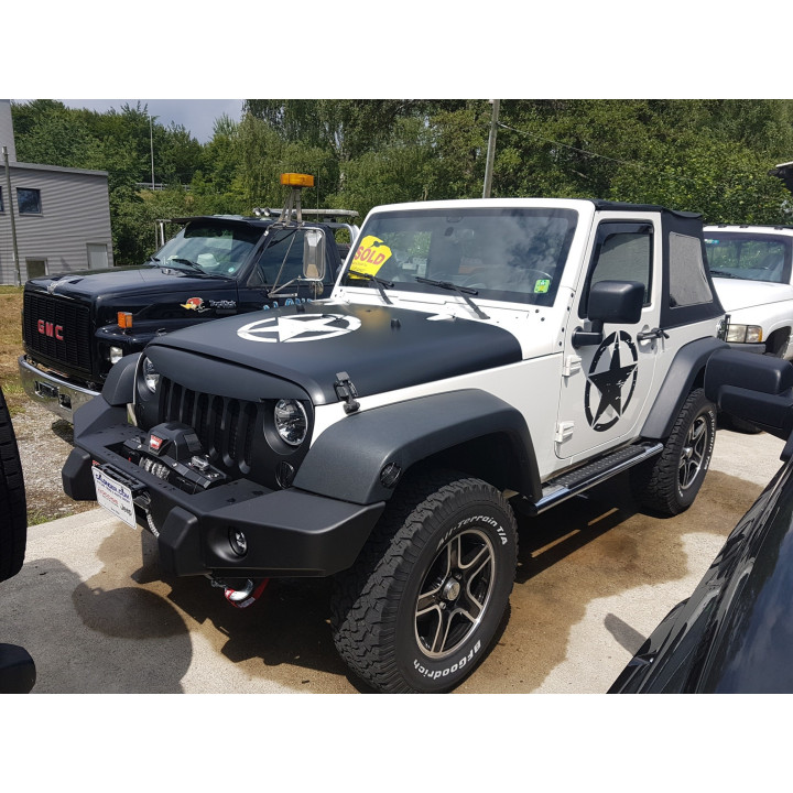 Decal "Army-Star" Ripped off mattschwarz