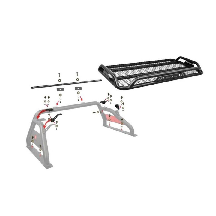 Überrollbügel mit Rack Blackhorse