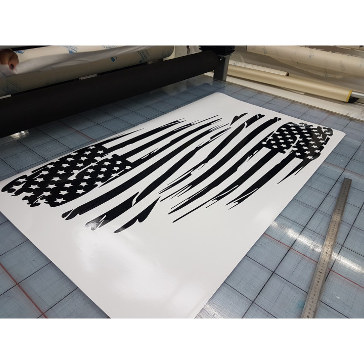 Decal "Ripped-off US-Flag"