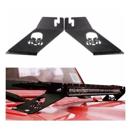 Lightbar Mounting-Brackets pulverbeschichtet für Motorhaube