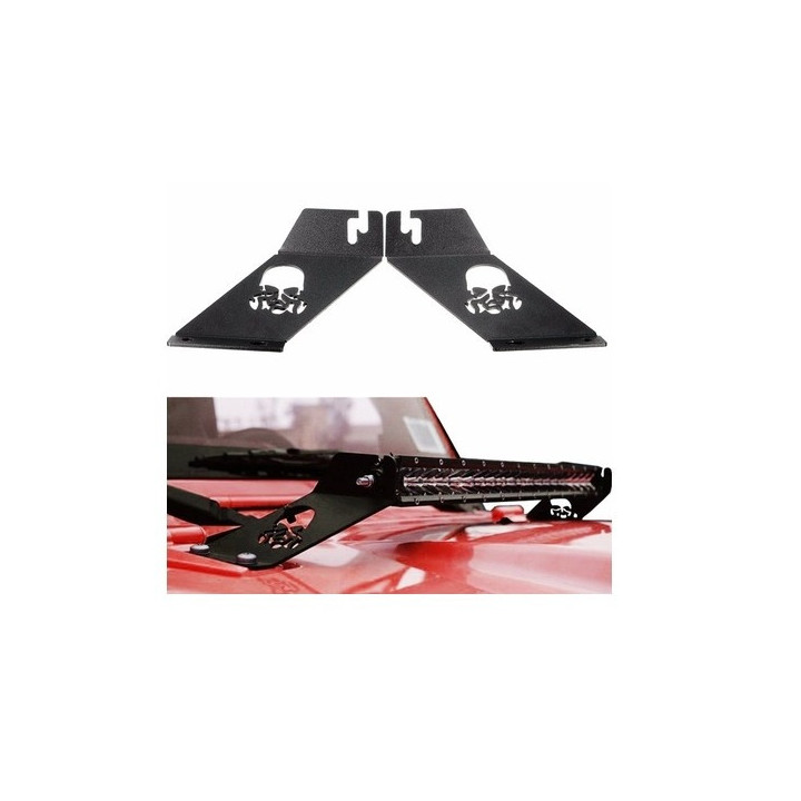 Lightbar Mounting-Brackets pulverbeschichtet für Motorhaube