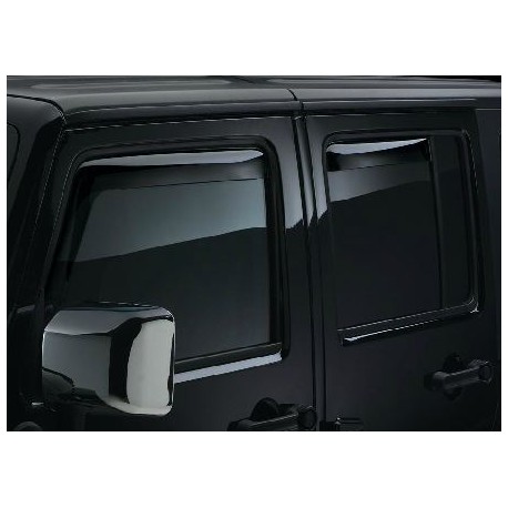 Windabweiser rauchglas für Seitenfenster vorne & hinten Weathertech