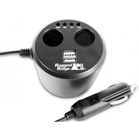 Power-Cup USB Ladegerät für Getränkehalter Ruggedridge