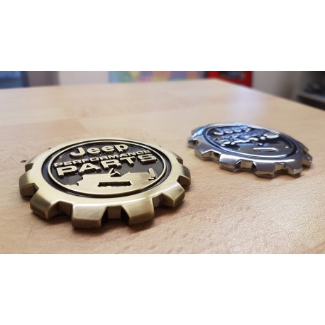 Emblem "Jeep Performance Parts" in silber oder gold